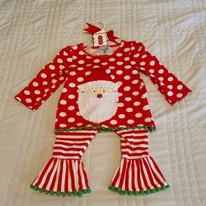Mud Pie Baby Holiday Outfit 9-12 months EUC